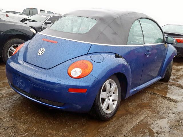 3VWRF31YX7M419442 - 2007 VOLKSWAGEN NEW BEETLE Mavi foto 4