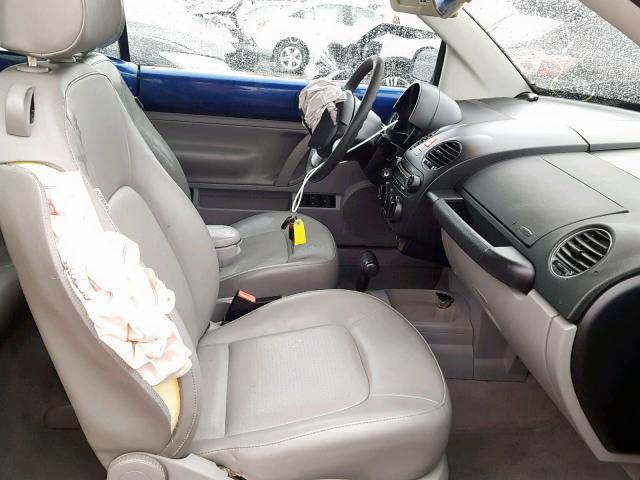 3VWRF31YX7M419442 - 2007 VOLKSWAGEN NEW BEETLE Mavi foto 5