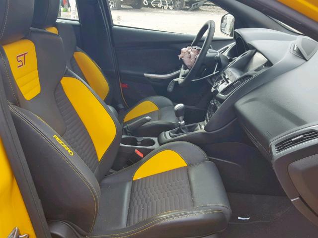1FADP3L99DL216934 - 2013 FORD FOCUS ST YELLOW photo 5