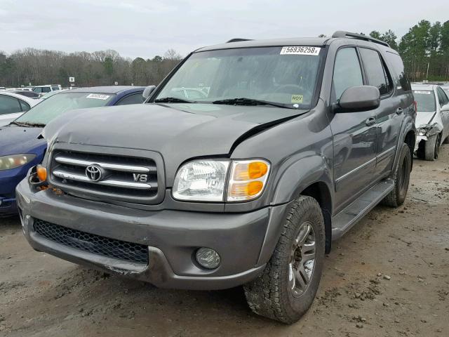 5TDZT38AX4S215109 - 2004 TOYOTA SEQUOIA LI GRAY photo 2