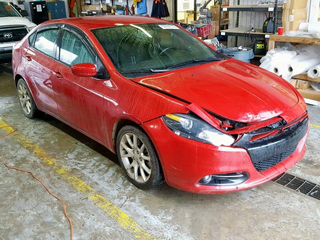 1C3CDFBH9DD691345 - 2013 DODGE DART SXT RED photo 1