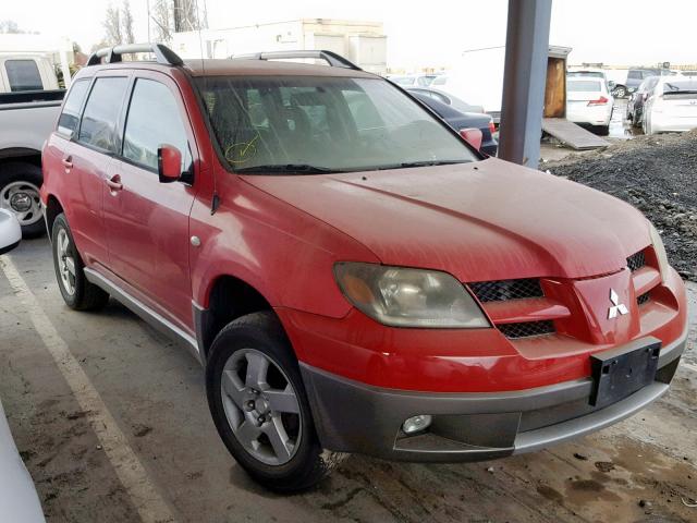 JA4LZ41G33U082951 - 2003 MITSUBISHI OUTLANDER RED photo 1