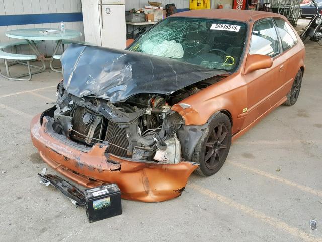 2HGEJ6446TH124553 - 1996 HONDA CIVIC DX ORANGE photo 2