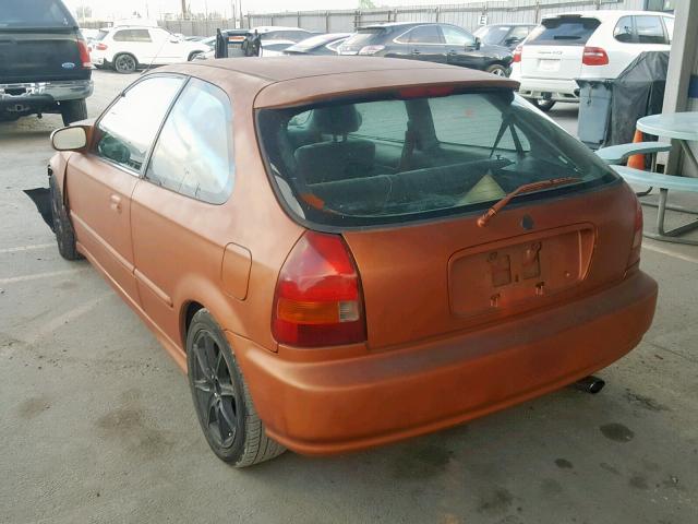 2HGEJ6446TH124553 - 1996 HONDA CIVIC DX ORANGE photo 3