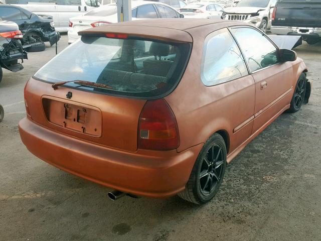 2HGEJ6446TH124553 - 1996 HONDA CIVIC DX ORANGE photo 4