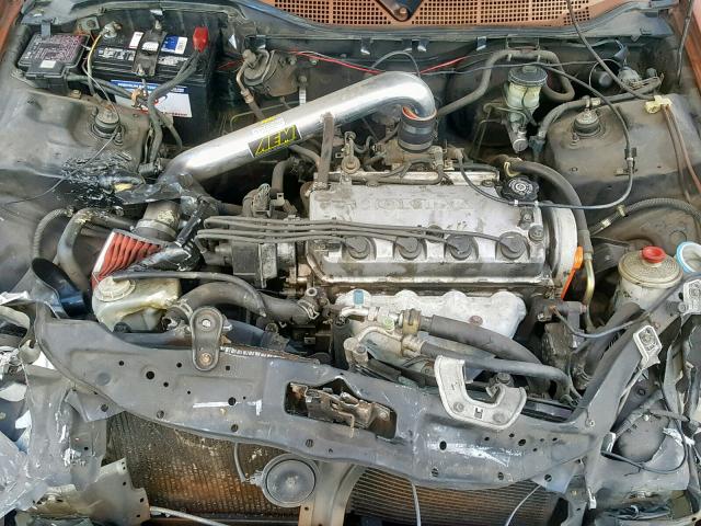 2HGEJ6446TH124553 - 1996 HONDA CIVIC DX ORANGE photo 7