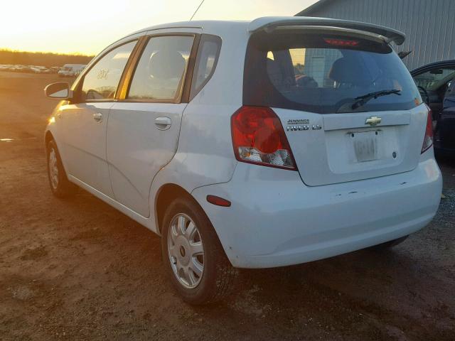 KL1TD62615B403400 - 2005 CHEVROLET AVEO BASE Ağ foto 3