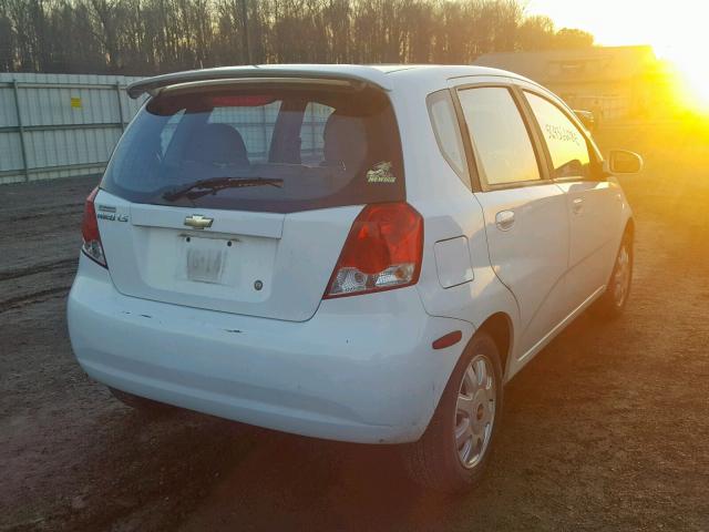 KL1TD62615B403400 - 2005 CHEVROLET AVEO BASE Ağ foto 4