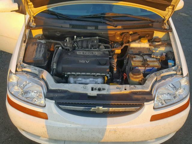 KL1TD62615B403400 - 2005 CHEVROLET AVEO BASE Ağ foto 7