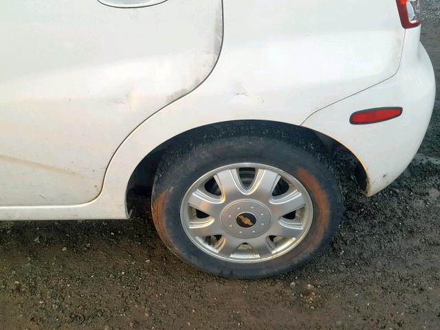 KL1TD62615B403400 - 2005 CHEVROLET AVEO BASE Ağ foto 9