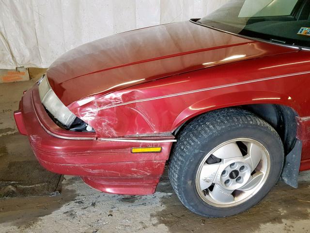 1G2WJ52M9RF328259 - 1994 PONTIAC GRAND PRIX მუქწითელი ფოტო 9
