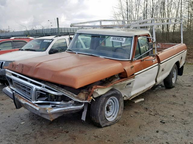 F25JLC08684 - 1976 FORD PICK UP ORANGE photo 2