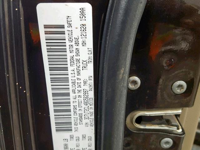 3D7UT2CL4BG562997 - 2011 DODGE RAM 2500 BLACK photo 10