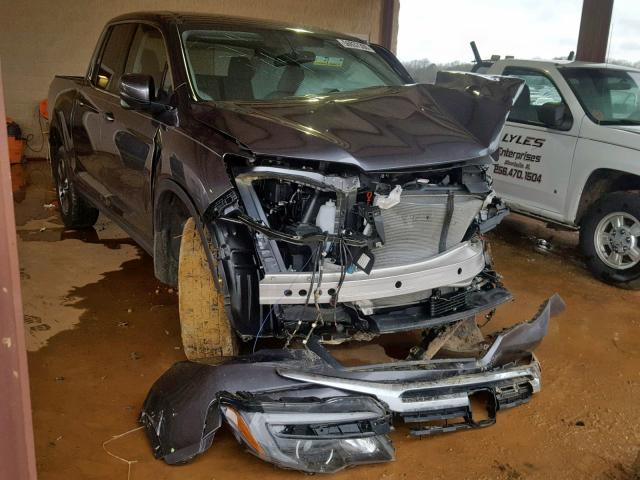 5FPYK3F66HB036063 - 2017 HONDA RIDGELINE GRAY photo 1