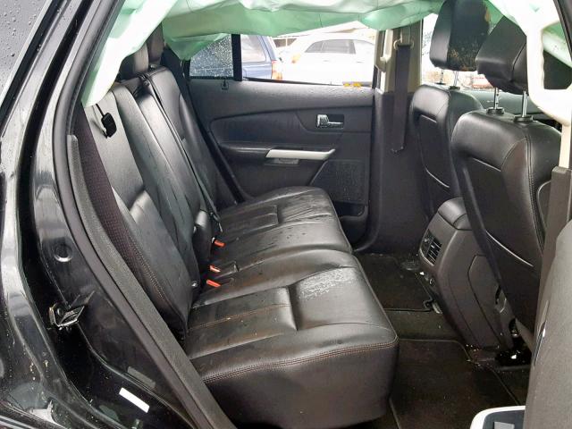 2FMDK3JC5DBE10699 - 2013 FORD EDGE SEL BLACK photo 6