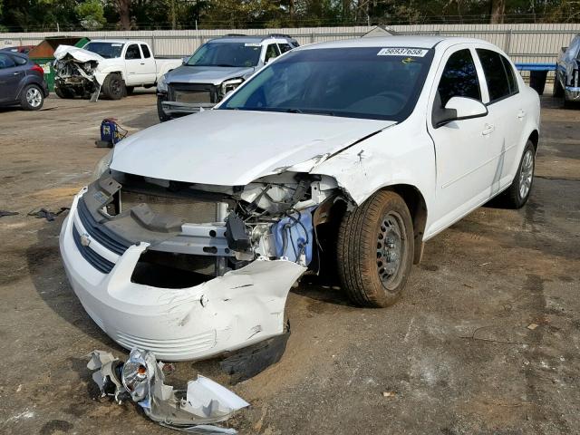 1G1AD5F59A7242327 - 2010 CHEVROLET COBALT 1LT WHITE photo 2