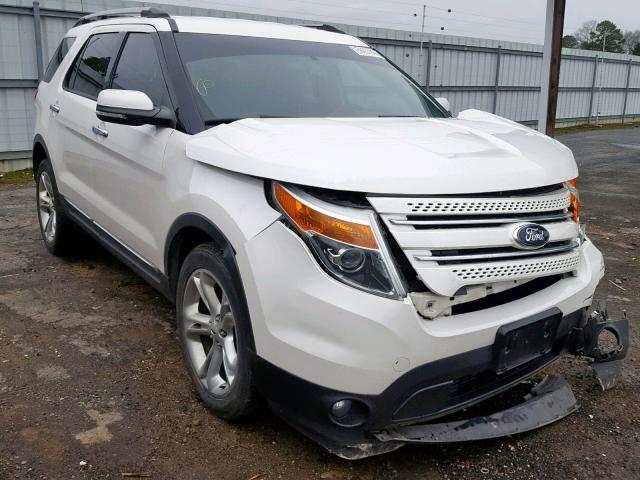 1FM5K7F82DGC02496 - 2013 FORD EXPLORER L WHITE photo 1