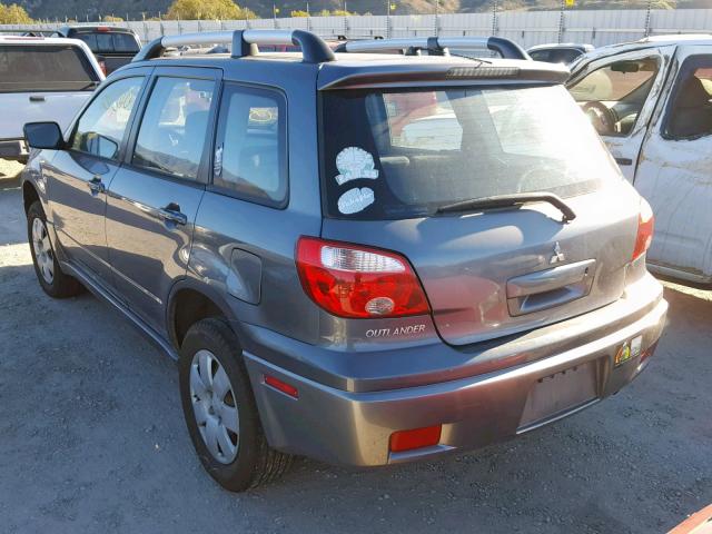 JA4LZ31F45U049039 - 2005 MITSUBISHI OUTLANDER CHARCOAL photo 3