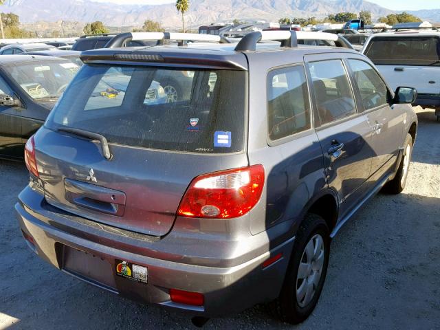 JA4LZ31F45U049039 - 2005 MITSUBISHI OUTLANDER CHARCOAL photo 4