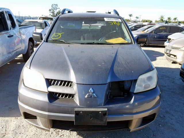 JA4LZ31F45U049039 - 2005 MITSUBISHI OUTLANDER CHARCOAL photo 9