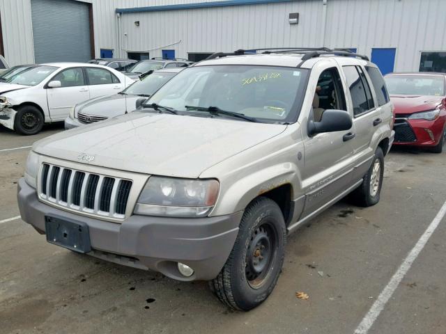 1J4GW48S34C338520 - 2004 JEEP GRAND CHER GRAY photo 2