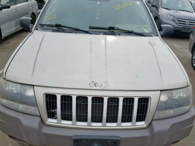 1J4GW48S34C338520 - 2004 JEEP GRAND CHER GRAY photo 7