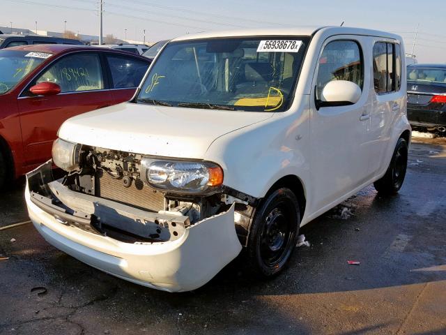 JN8AZ2KR8AT150850 - 2010 NISSAN CUBE BASE WHITE photo 2