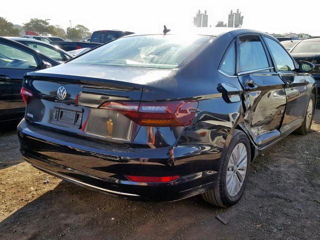 3VWC57BU7KM022193 - 2019 VOLKSWAGEN JETTA S BLACK photo 4