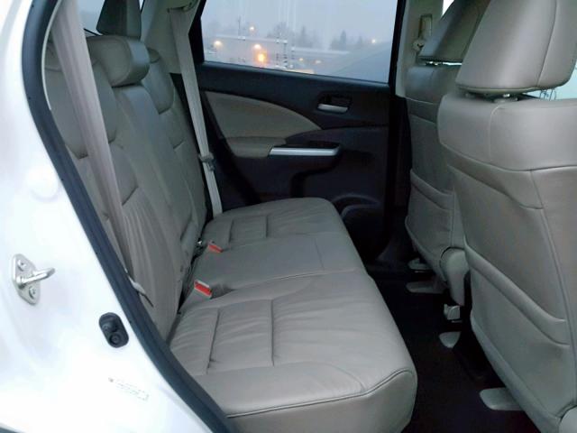 5J6RM4H77EL108782 - 2014 HONDA CR-V EXL WHITE photo 6