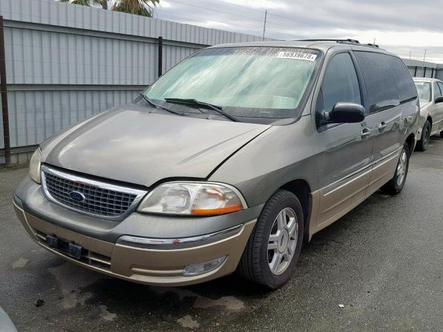 2FMZA53461BA89603 - 2001 FORD WINDSTAR S GREEN photo 2