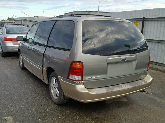 2FMZA53461BA89603 - 2001 FORD WINDSTAR S GREEN photo 3