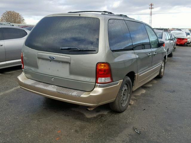 2FMZA53461BA89603 - 2001 FORD WINDSTAR S GREEN photo 4