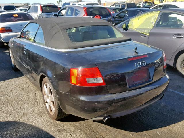 WAUAC48H86K002716 - 2006 AUDI A4 1.8 CAB BLACK photo 3