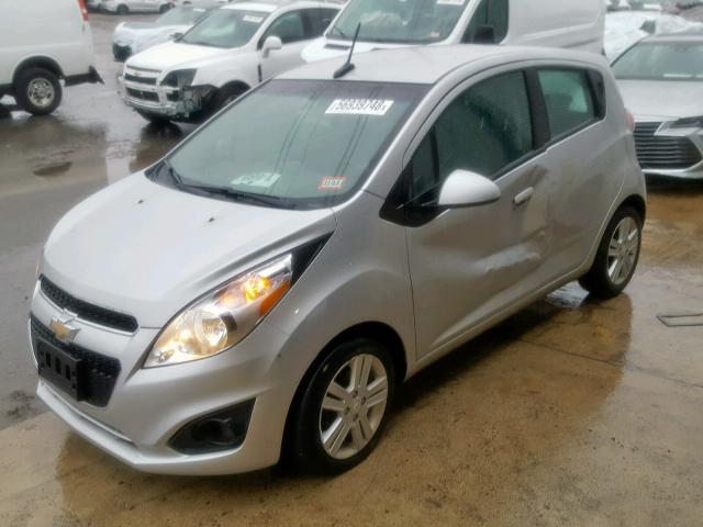 KL8CA6S92EC462647 - 2014 CHEVROLET SPARK LS SILVER photo 2