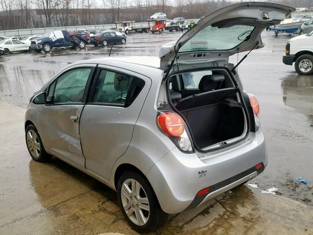 KL8CA6S92EC462647 - 2014 CHEVROLET SPARK LS SILVER photo 3