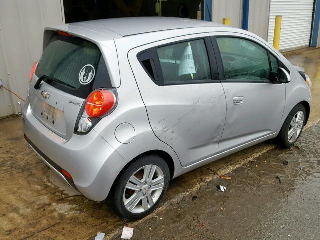 KL8CA6S92EC462647 - 2014 CHEVROLET SPARK LS SILVER photo 4