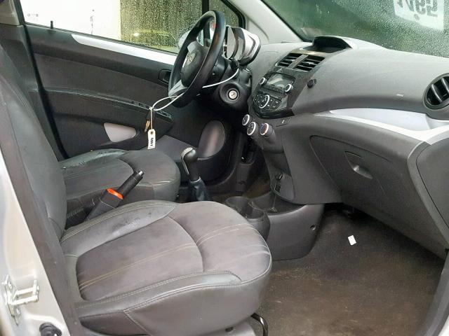 KL8CA6S92EC462647 - 2014 CHEVROLET SPARK LS SILVER photo 5