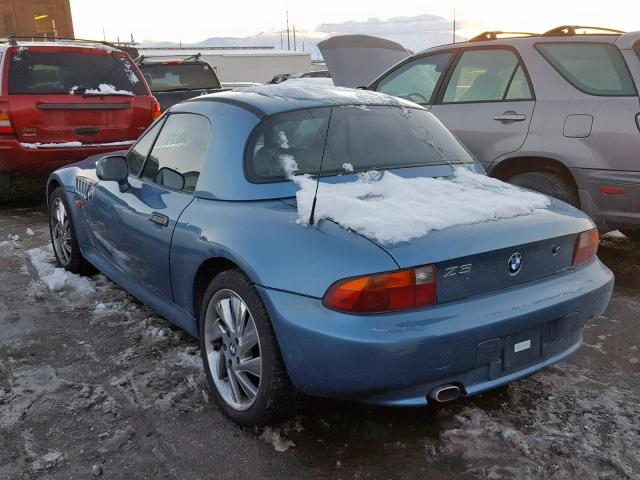 4USCH7329TLB71874 - 1996 BMW Z3 1.9 BLUE photo 3