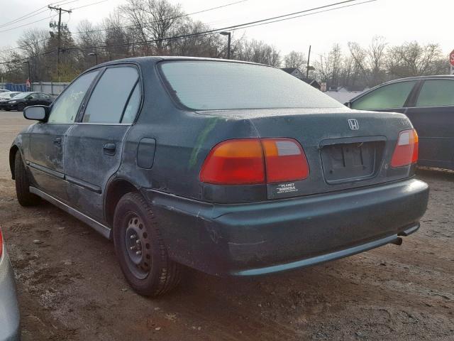 2HGEJ6613YH500278 - 2000 HONDA CIVIC BASE GREEN photo 3