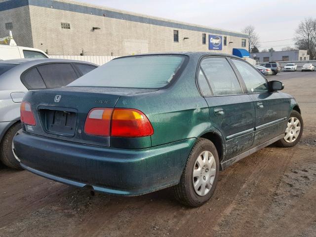 2HGEJ6613YH500278 - 2000 HONDA CIVIC BASE GREEN photo 4