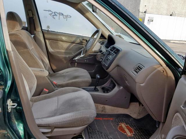 2HGEJ6613YH500278 - 2000 HONDA CIVIC BASE GREEN photo 5