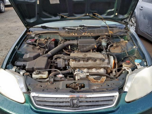 2HGEJ6613YH500278 - 2000 HONDA CIVIC BASE GREEN photo 7