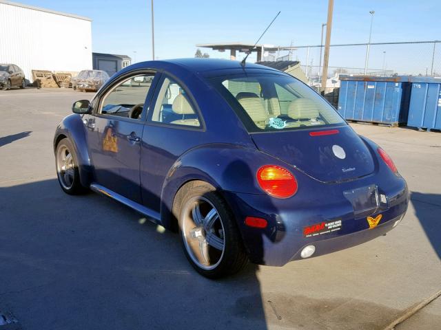 3VWCD21C83M425485 - 2003 VOLKSWAGEN NEW BEETLE Mavi foto 3