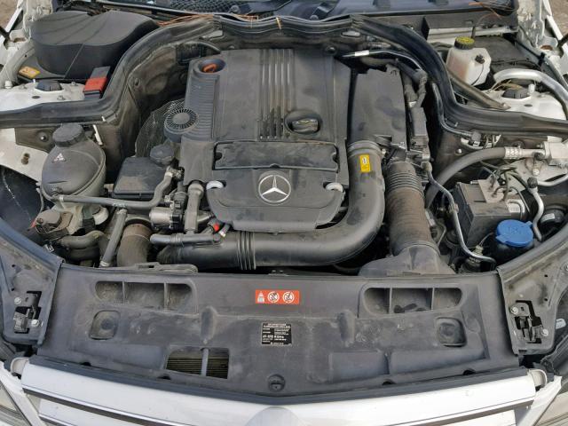 WDDGF4HB0DR271254 - 2013 MERCEDES-BENZ C 250 WHITE photo 7