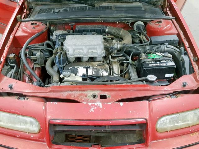 1C3XU4536PF579679 - 1993 CHRYSLER LEBARON RED photo 7