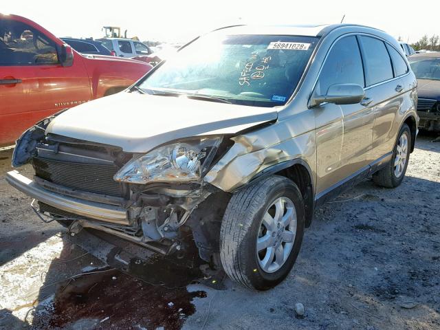 JHLRE38787C075780 - 2007 HONDA CR-V EXL GOLD photo 2