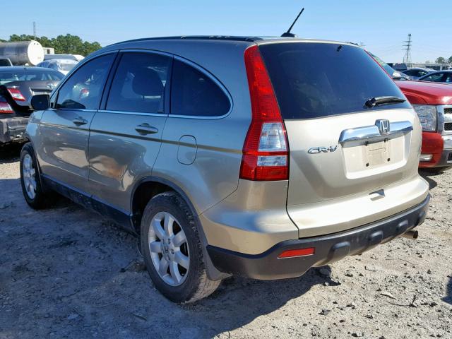 JHLRE38787C075780 - 2007 HONDA CR-V EXL GOLD photo 3