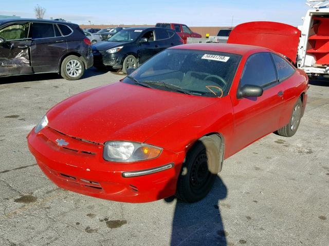 1G1JF12F437170358 - 2003 CHEVROLET CAVALIER L RED photo 2