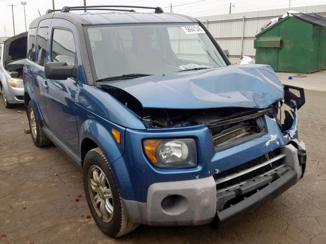 5J6YH28768L003577 - 2008 HONDA ELEMENT EX BLUE photo 1