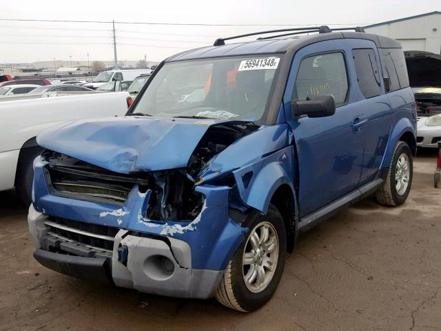 5J6YH28768L003577 - 2008 HONDA ELEMENT EX BLUE photo 2